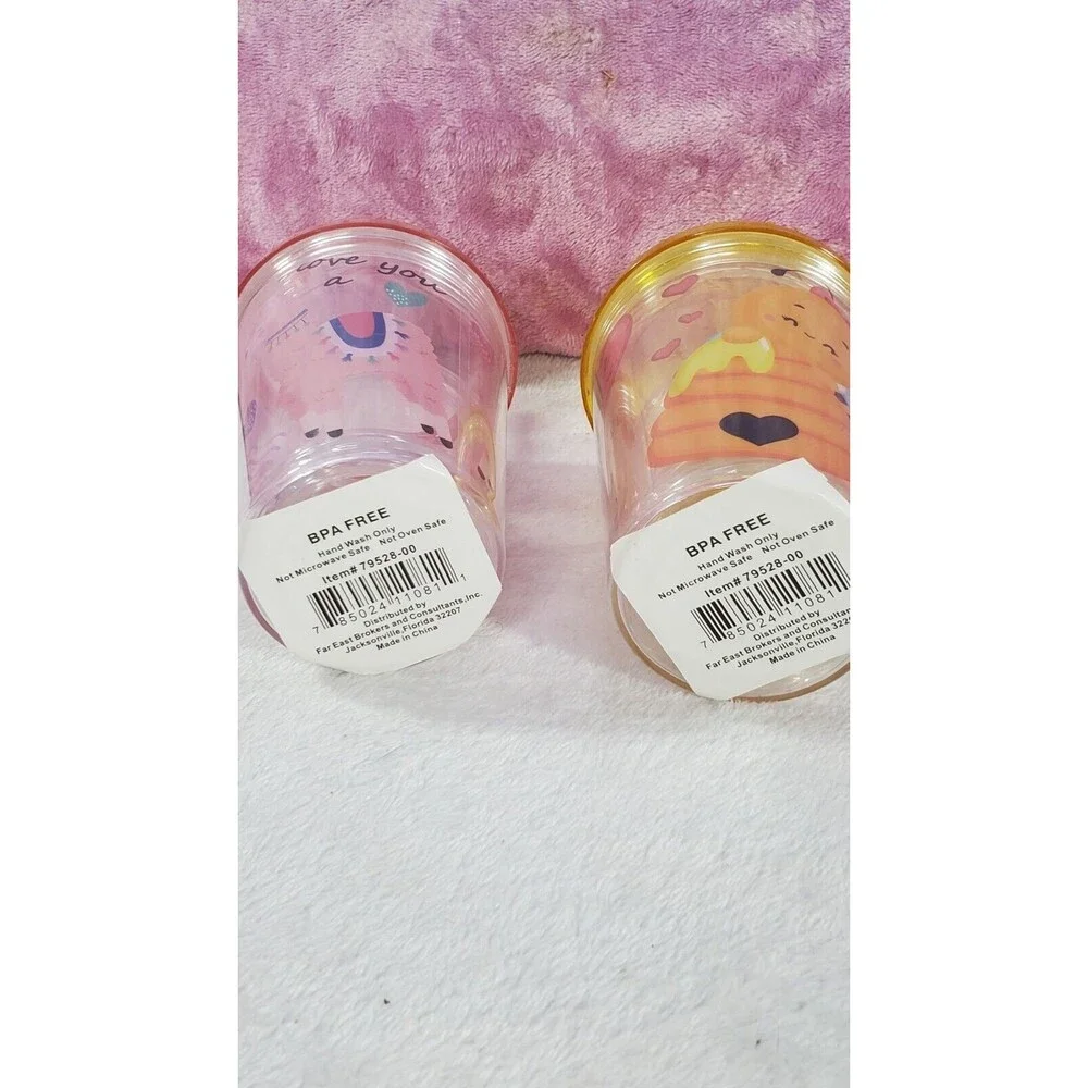Far East Brokers And Consultants BPA Free Reusable Bee Mine Llama Tumbler Combo